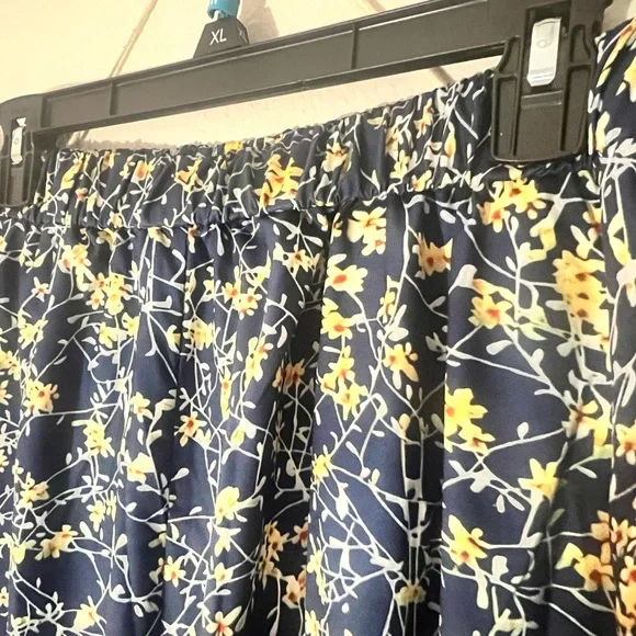 Womens floral 3X wide leg pants NWOT - Picture 5 of 7
